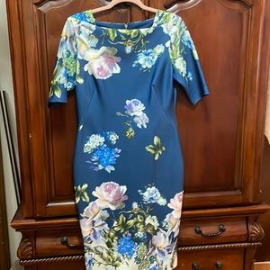 Flower Blue Dress